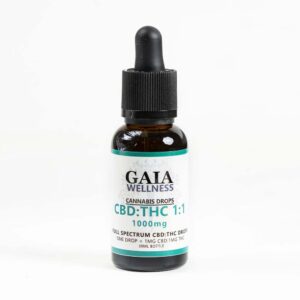 Full-Spectrum 1:1 CBD:THC Drops 1000mg France full-spectrum 1:1 cbd:thc Delta 9 THC France
