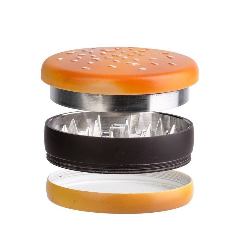 Grinder Métal 55mm, 3 Parties, Burger – Image 2