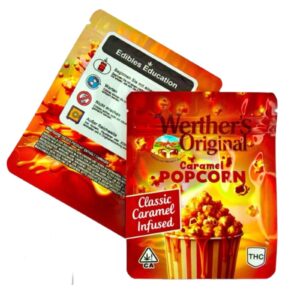 WHERTHERS ORIGINAL CARAMEL POPCORN France wherthers original caramel Delta 9 THC France