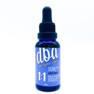 DBA 1:1 CBD/THC Full Spectrum Tincture (Wild Berry) France dba 1:1 cbd/thc Delta 9 THC France
