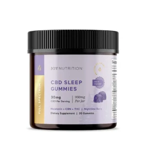 Joy Organics Joy Organics, CBD Sleep Gummies + CBN + THC, Nighttime Berry