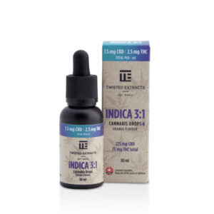 Twisted Extracts Oil Drops Indica 31 Orange (225mg CBD + 75mg THC 30ml) France twisted extracts oil Delta 9 THC France
