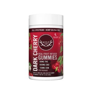 Wyld Cbd Wyld CBD, Dark Cherry Sleep CBD+THC Gummies, Full Spectrum,