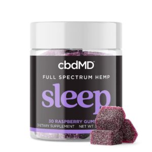 Cbdmd cbdMD, Sleep CBD Gummies, Raspberry, Full Spectrum, 30ct, 90