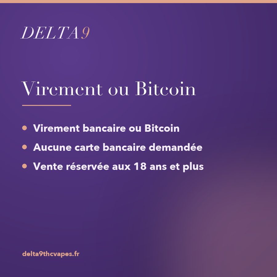 Paiement par virement bancaire ou Bitcoin
