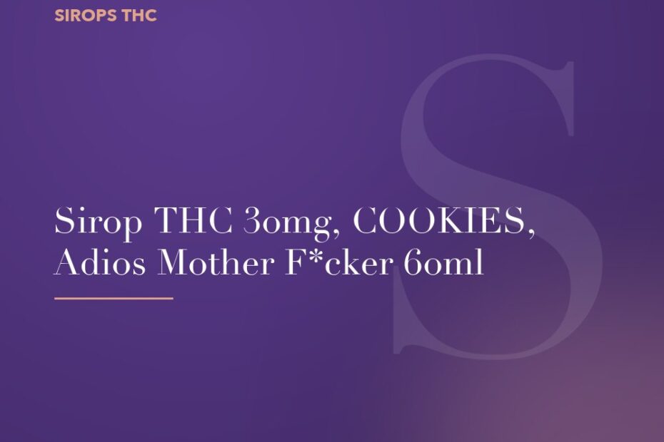 sirop thc 30mg
